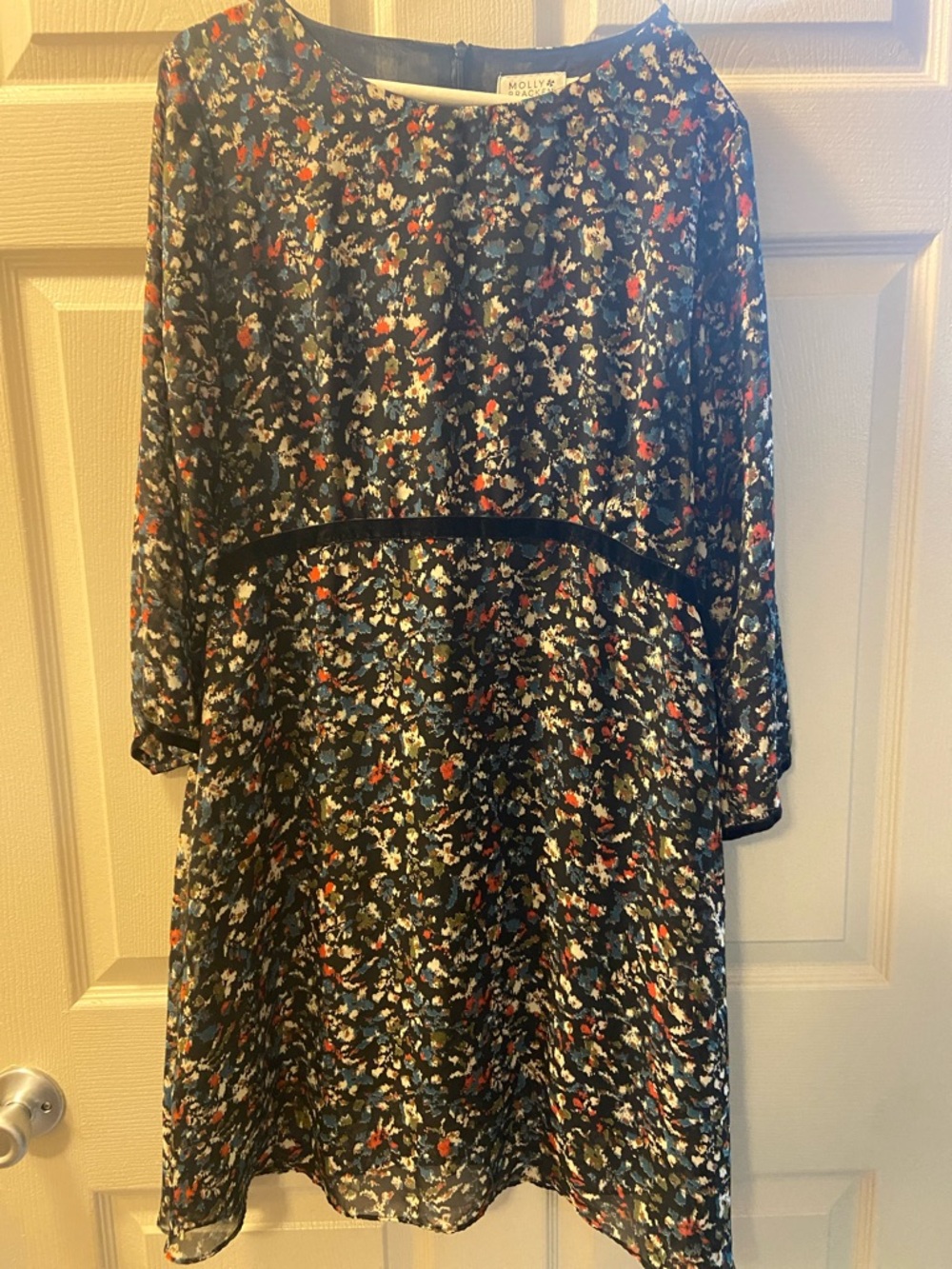 Molly Bracken floral sheer chiffon dress